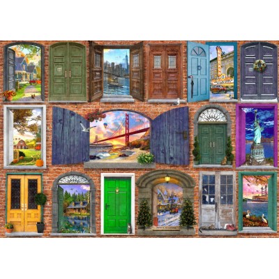 Puzzle Bluebird-Puzzle-70116 Doors of USA