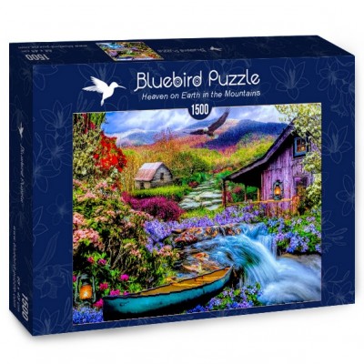 Puzzle Bluebird-Puzzle-70210 Heaven on Earth in the Mountains