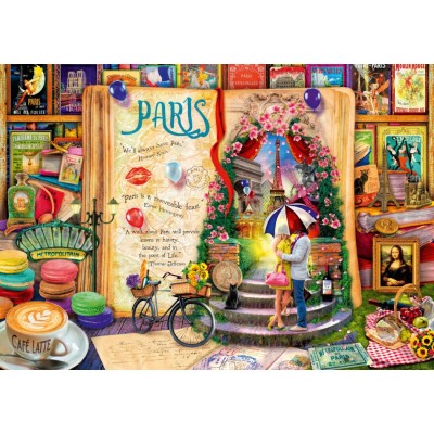 Puzzle Bluebird-Puzzle-70262-P Life is an Open Book Paris