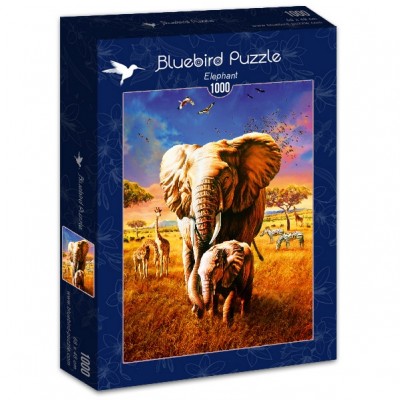 Puzzle Bluebird-Puzzle-70314-P Elephant