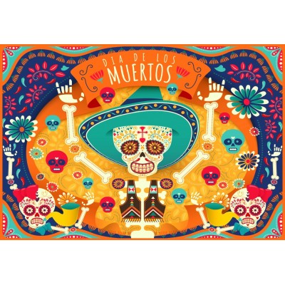 Puzzle Bluebird-Puzzle-70356 Dia de los Muertos