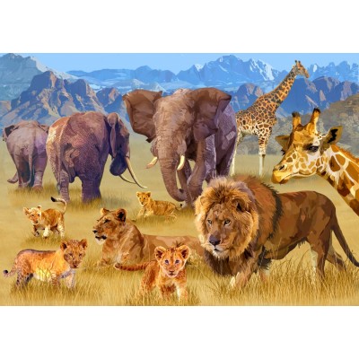 Puzzle Bluebird-Puzzle-70419 Savannah Animals