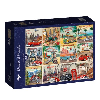 Puzzle Bluebird-Puzzle-70566-P Collage Vintage