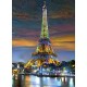 Eiffel Tower at Sunset, Paris, France