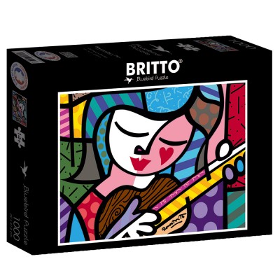 Puzzle Bluebird-Puzzle-F-90016 Romero Britto - Girl with guitar