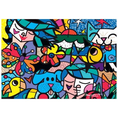 Puzzle Bluebird-Puzzle-F-90018 Romero Britto - Britto Garden