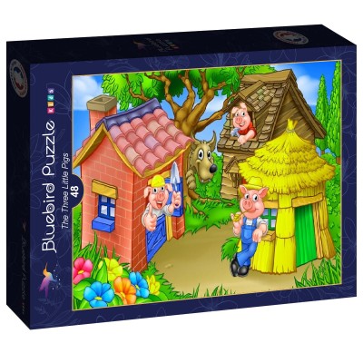 Puzzle Bluebird-Puzzle-F-90043 The Three Little Pigs
