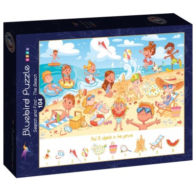 Puzzle Bluebird-Puzzle-F-90056 Search and Find - The Beach