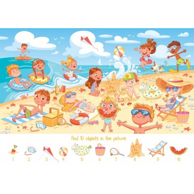 Puzzle Bluebird-Puzzle-F-90056 Search and Find - The Beach