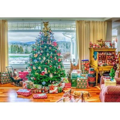 Puzzle Bluebird-Puzzle-F-90102 Christmas at Home - Interior