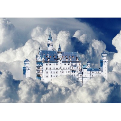 Puzzle Bluebird-Puzzle-F-90105 Neuschwanstein Castle in Clouds