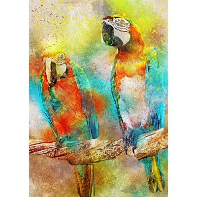 Puzzle Bluebird-Puzzle-F-90136 Parrots