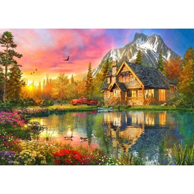 Puzzle Bluebird-Puzzle-F-90193 The Mountain Cabin