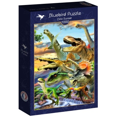 Puzzle Bluebird-Puzzle-F-90233 Dino Sunset