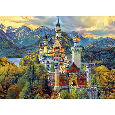 Puzzle Bluebird-Puzzle-F-90285 Château de Neuschwanstein, Allemagne