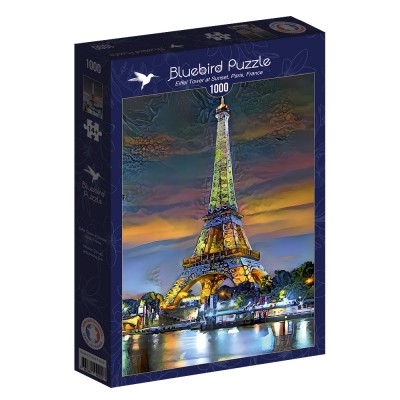 Puzzle Bluebird-Puzzle-F-90291 Eiffel Tower at Sunset, Paris, France
