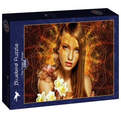 Puzzle Bluebird-Puzzle-F-90337 The Flower Woman