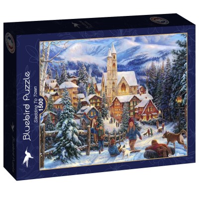 Puzzle Bluebird-Puzzle-F-90347 Sledding To Town
