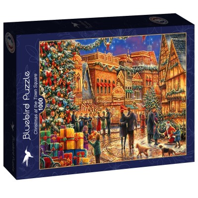 Puzzle Bluebird-Puzzle-F-90349 Christmas at the Town Square
