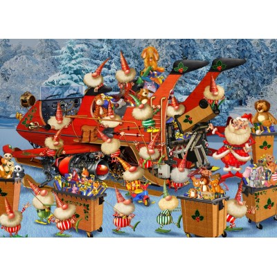 Puzzle Bluebird-Puzzle-F-90407 Ready for Christmas Delivery Season