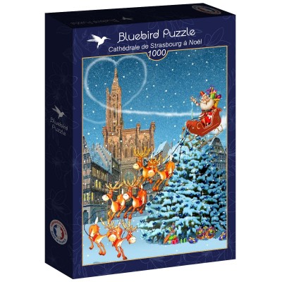 Puzzle Bluebird-Puzzle-F-90409 Cathédrale de Strasbourg à Noël
