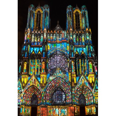 Puzzle Bluebird-Puzzle-F-90494 Cathédrale de Reims en Lumière