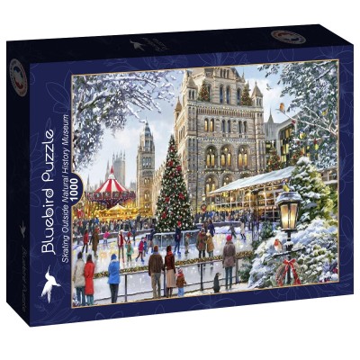 Puzzle Bluebird-Puzzle-F-90526 Skating Outside Natural History Museum