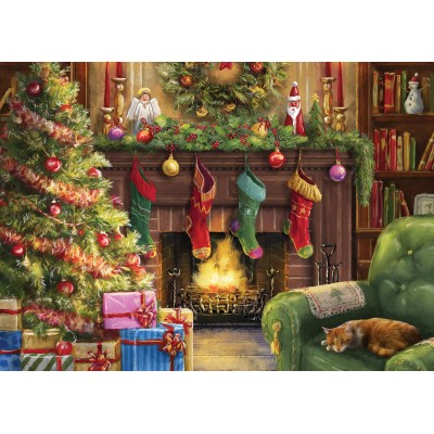 Puzzle Bluebird-Puzzle-F-90541 Cozy Christmas Evening