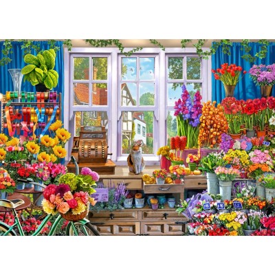 Puzzle Bluebird-Puzzle-F-90570 Flower Shoppe