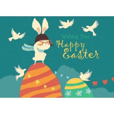 Puzzle Bluebird-Puzzle-F-90620 Happy Easter Bunny