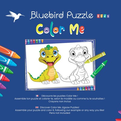 Puzzle Bluebird-Puzzle-F-90650 XXL Teile - Color Me - Dinosaure