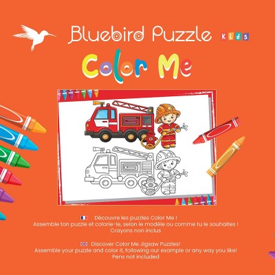 Puzzle Bluebird-Puzzle-F-90651 XXL Teile - Color Me - Pompier
