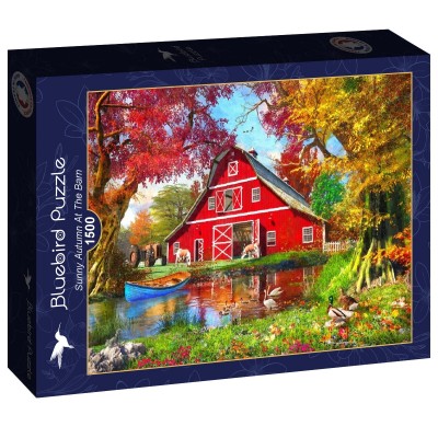Puzzle Bluebird-Puzzle-F-90688 Sunny Autumn At The Barn