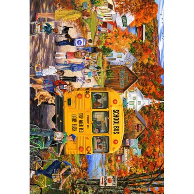 Puzzle Bluebird-Puzzle-F-90749 The School Bus