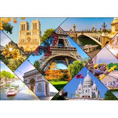 Puzzle Bluebird-Puzzle-F-90760 Les Monuments de Paris