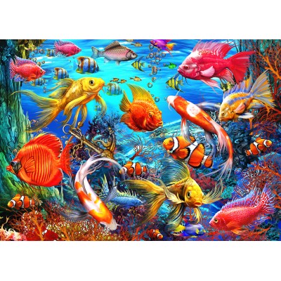 Puzzle Bluebird-Puzzle-F-90785 Tropical Fish