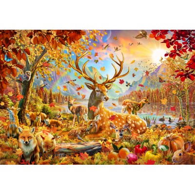 Puzzle Bluebird-Puzzle-F-90819 Animals In the Fall