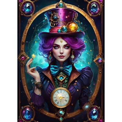 Puzzle Bluebird-Puzzle-F-90826 Violet - Steampunk Collection