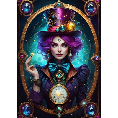 Puzzle Bluebird-Puzzle-F-90826 Violet - Steampunk Collection