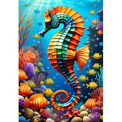 Puzzle Bluebird-Puzzle-F-90848 Seahorse