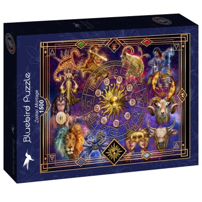 Puzzle Bluebird-Puzzle-F-90855 Zodiac Montage