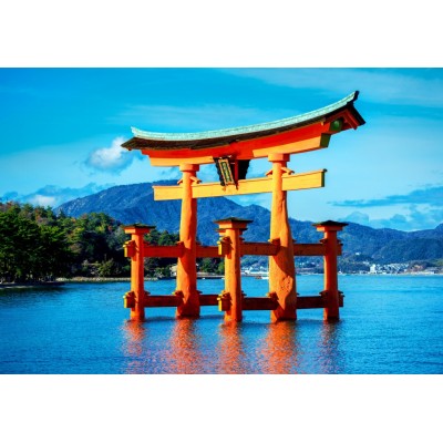 Puzzle Bluebird-Puzzle-F-90881 The torii of Itsukushima Shrine