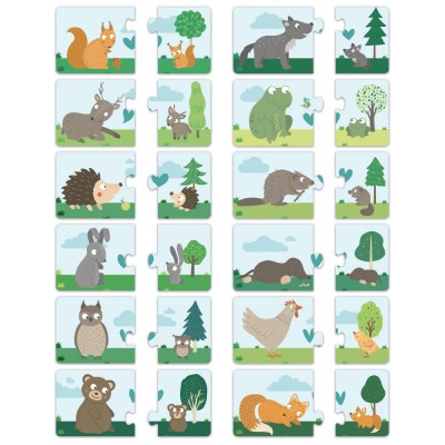 Bluebird-Puzzle-F-90897 Puzzles duo - Mama & Baby
