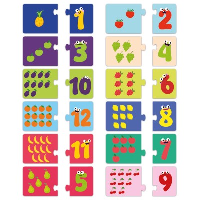 Bluebird-Puzzle-F-90898 Puzzles duo - J'apprends à Compter