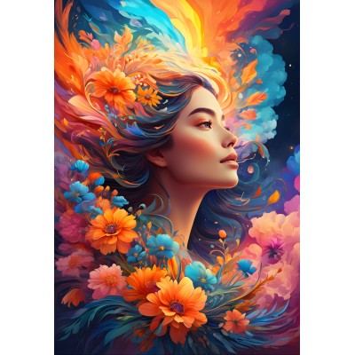 Puzzle Bluebird-Puzzle-F-90988 Blütengeist