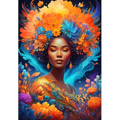 Puzzle Bluebird-Puzzle-F-90999 Flower Power
