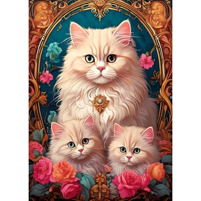 Puzzle Bluebird-Puzzle-F-91006 Katzen-Trio