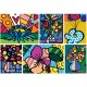 Romero Britto - Collage: Flowers