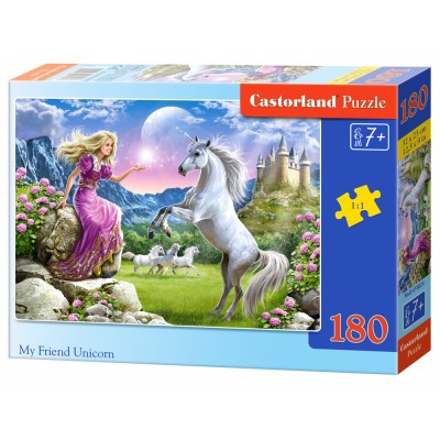 Puzzle Castorland-018024 Mein Freund, das Einhorn