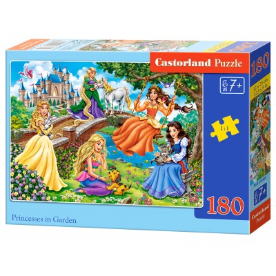 Puzzle Castorland-018383 Prinzessinnen im Garten